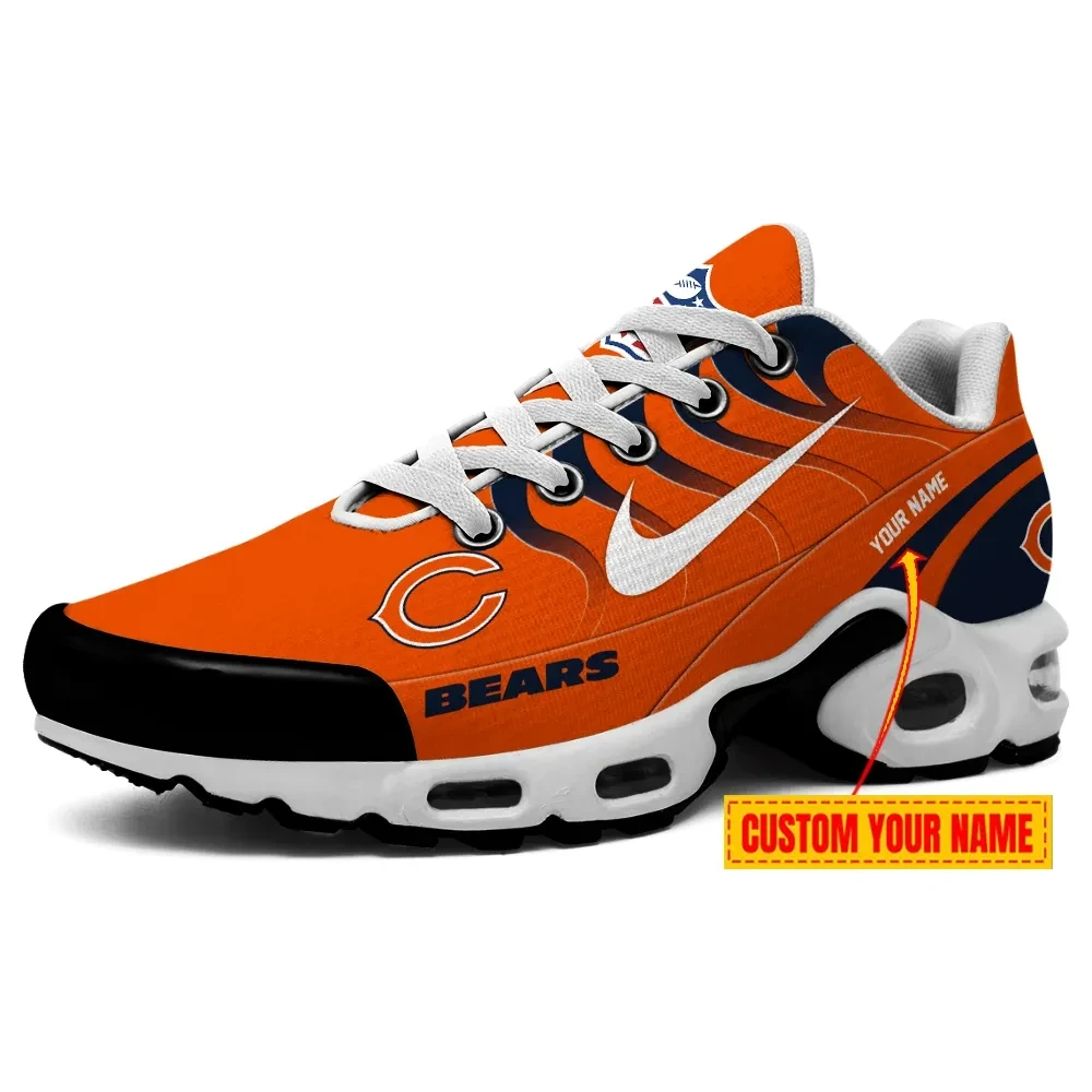 Chicago Bears Personalized Name Team Mix Colors V3 TN Air Max Shoes Air Cushion Sneakers