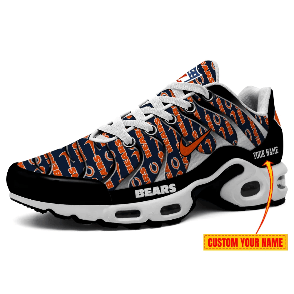 Chicago Bears Personalized Name Team Mix Colors V5 TN Shoes Air Cushion Sneakers
