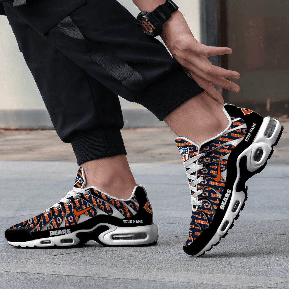 Chicago Bears Personalized Name Team Mix Colors V5 TN Shoes Air Cushion Sneakers