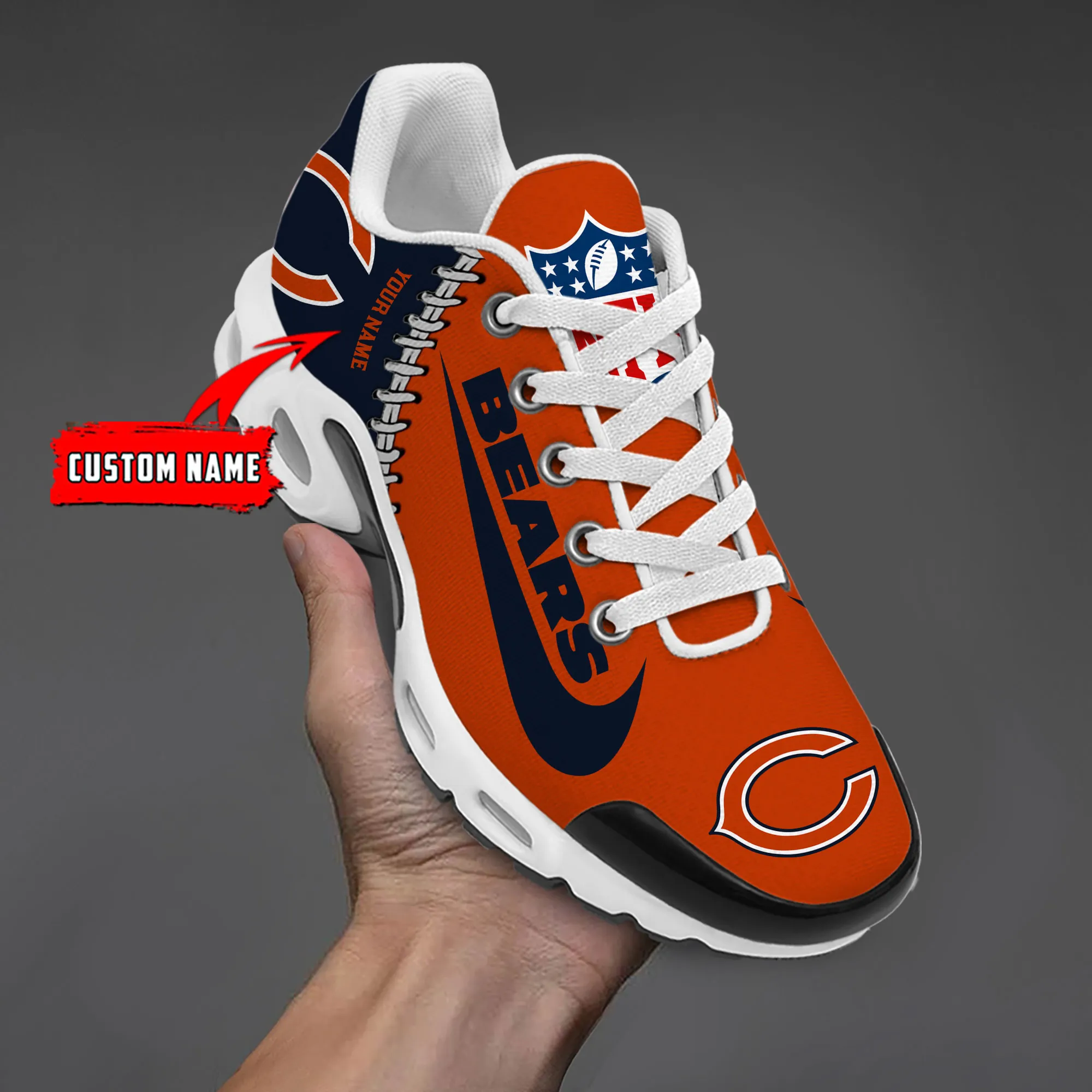Chicago Bears Sport Team TN Air Max Shoes Air Cushion Sneakers 469IY-3128