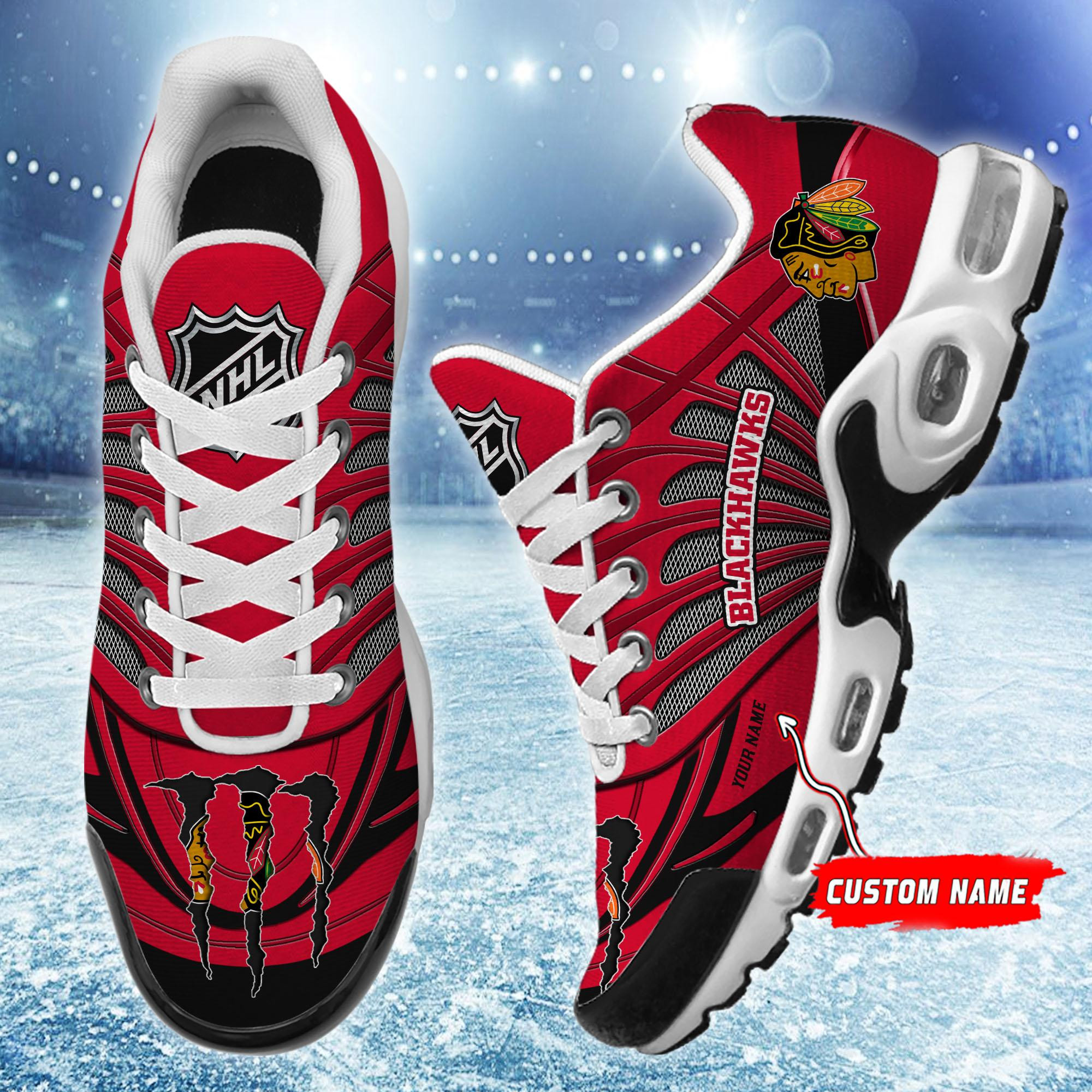 Chicago Blackhawks Personalized TN Air Max Shoes Air Cushion Sneakers