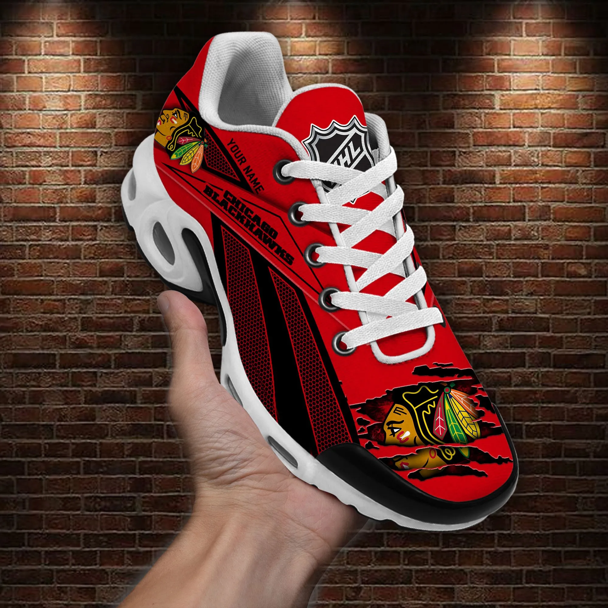 Chicago Blackhawks Sport Team TN Air Max Shoes Air Cushion Sneakers 493CD-2131