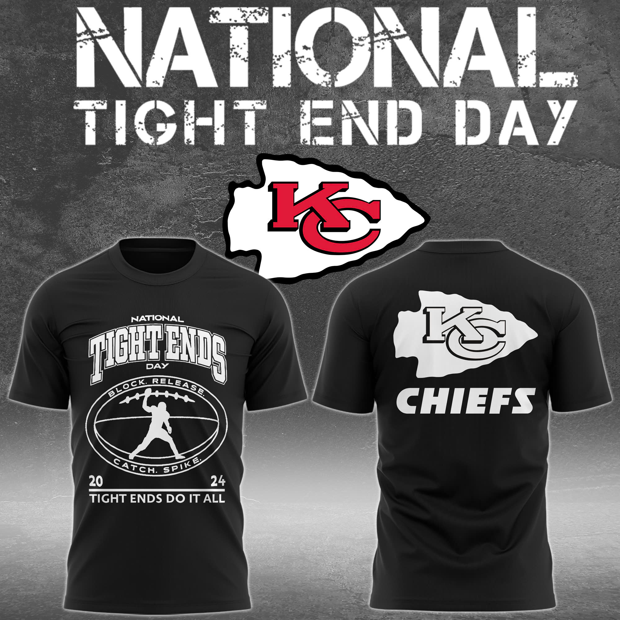 Chiefs National Tight End Day Tight Ends Do It All Tee 