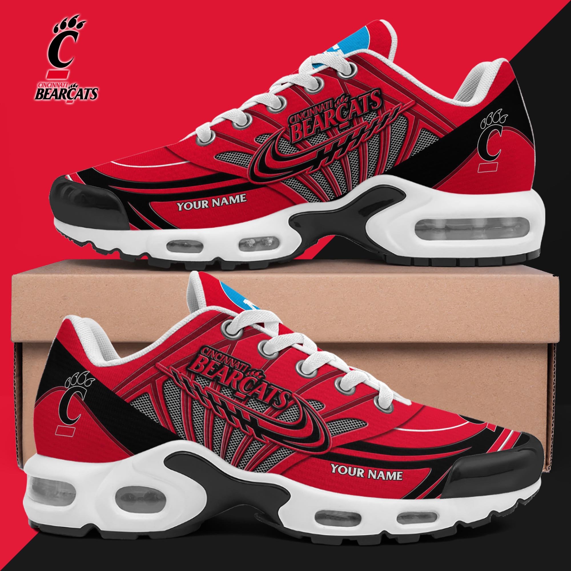 Cincinnati Bearcats TN Shoes 2025 Version Custom Your Name 