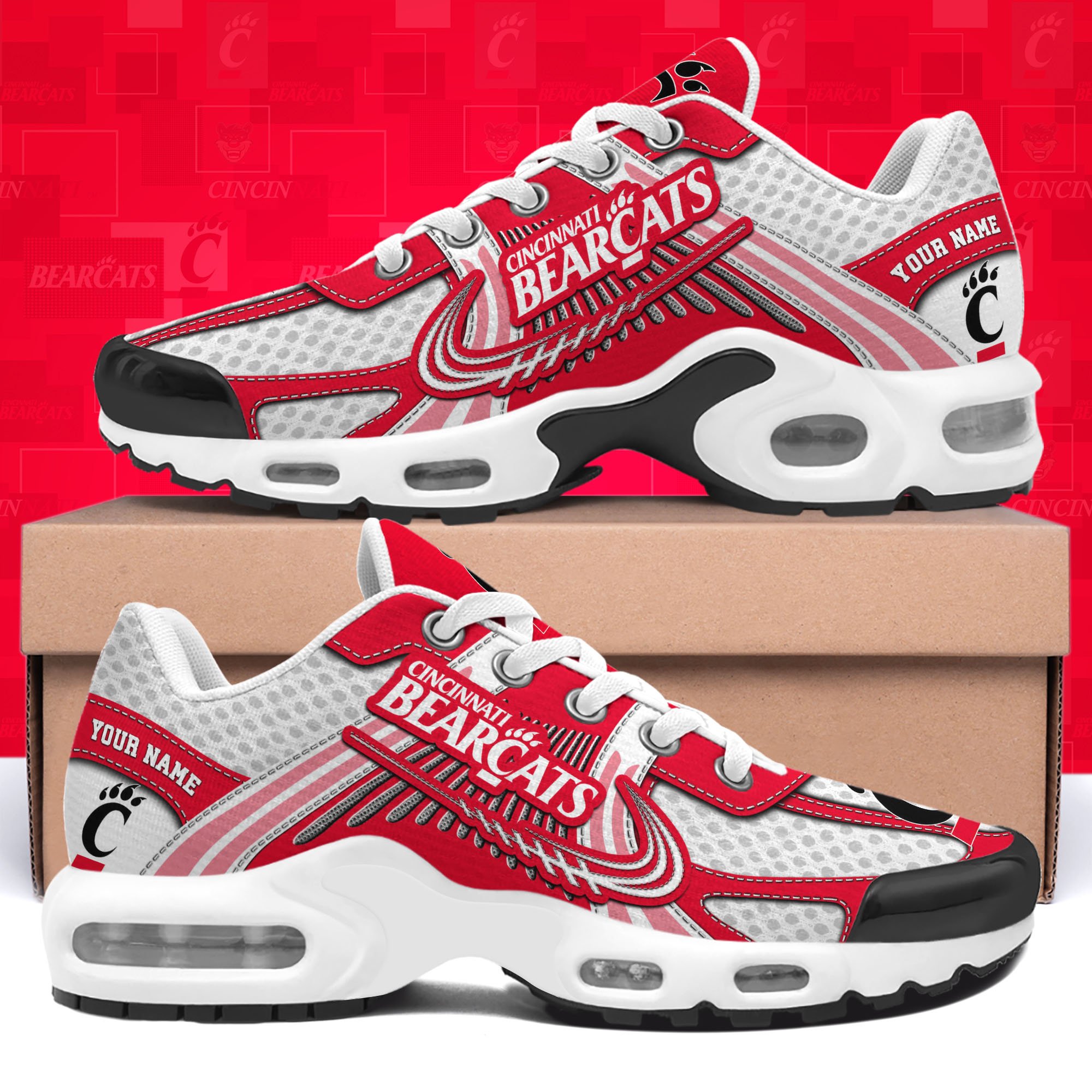 Cincinnati Bearcats TN Shoes Custom Your Name, Sport Shoes 