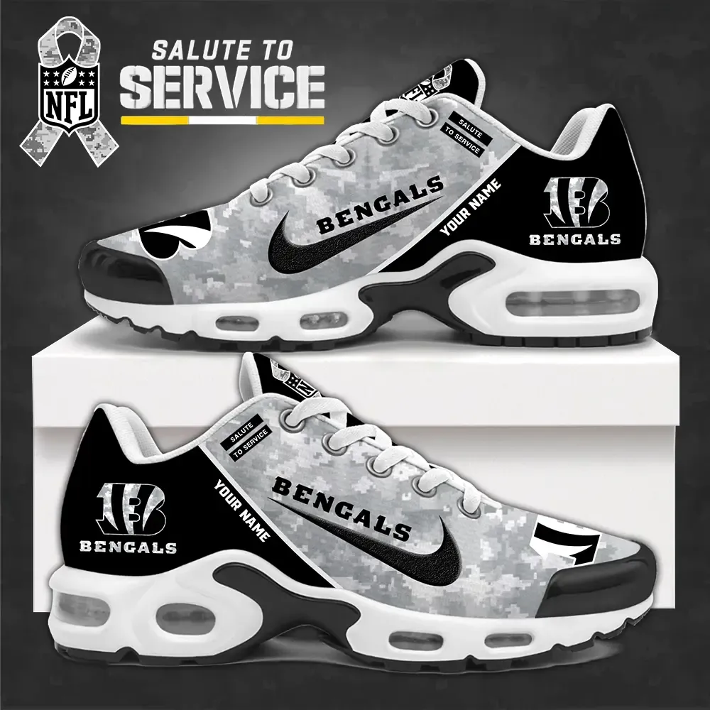 Cincinnati Bengals New Air Max Plus TN Shoes Air Cushion Sneaker 216YR-4838