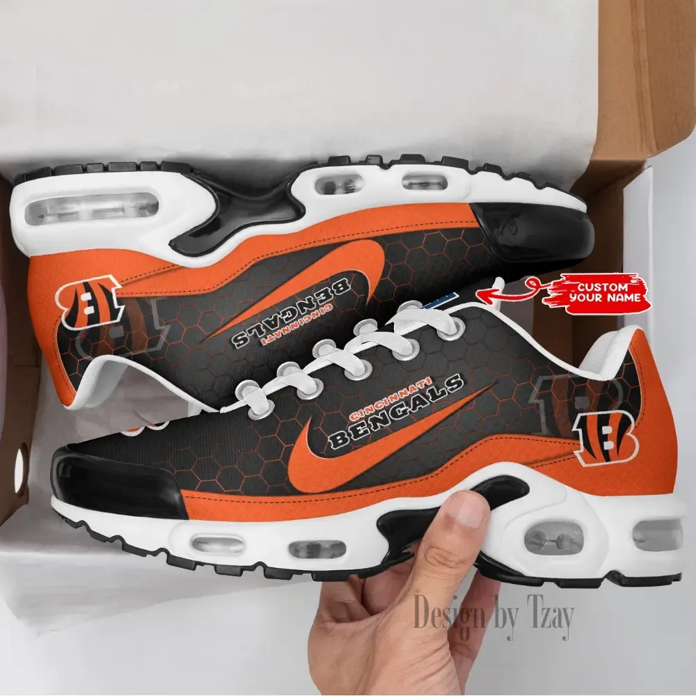 Cincinnati Bengals Personalized New Air Max Plus TN Shoes Air Cushion Sneaker DV1 673QD-8325