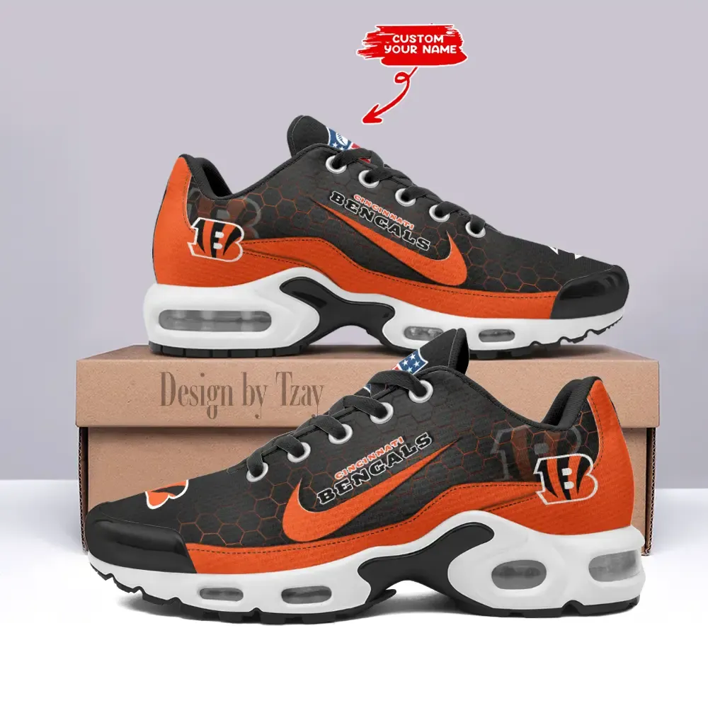 Cincinnati Bengals Personalized New Air Max Plus TN Shoes Air Cushion Sneaker DV1 673QD-8325