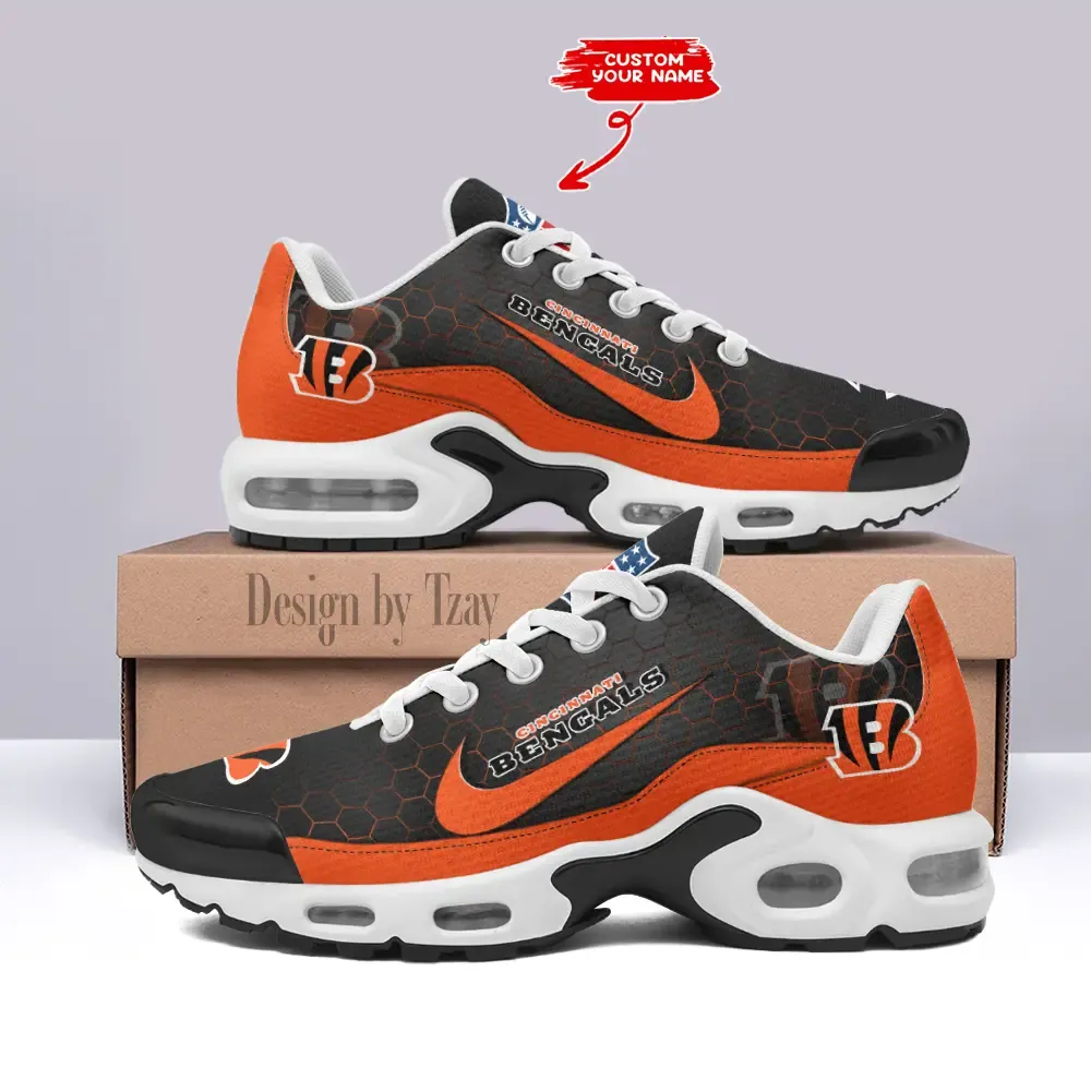 Cincinnati Bengals Personalized New Air Max Plus TN Shoes Air Cushion Sneaker DV1 673QD-8325