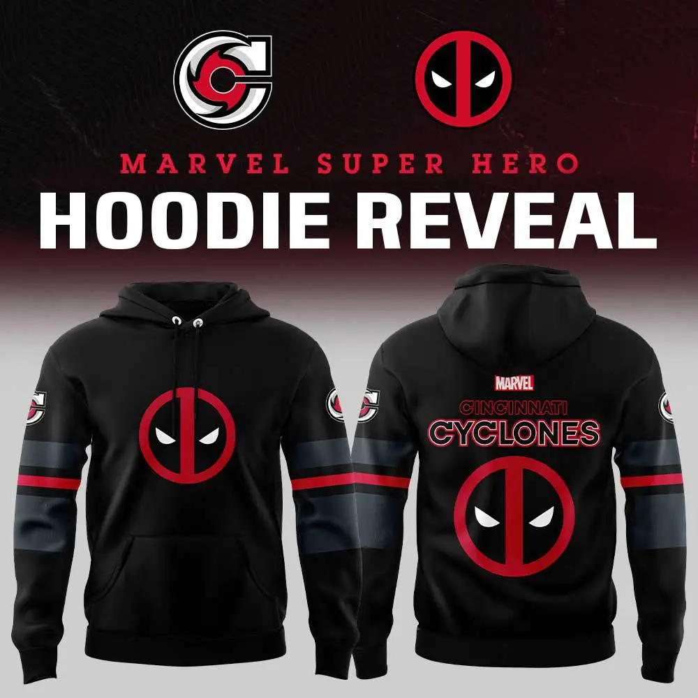 Cincinnati Cyclones x Marvel Deelpool Hoodie NT02122401ID10DS12 