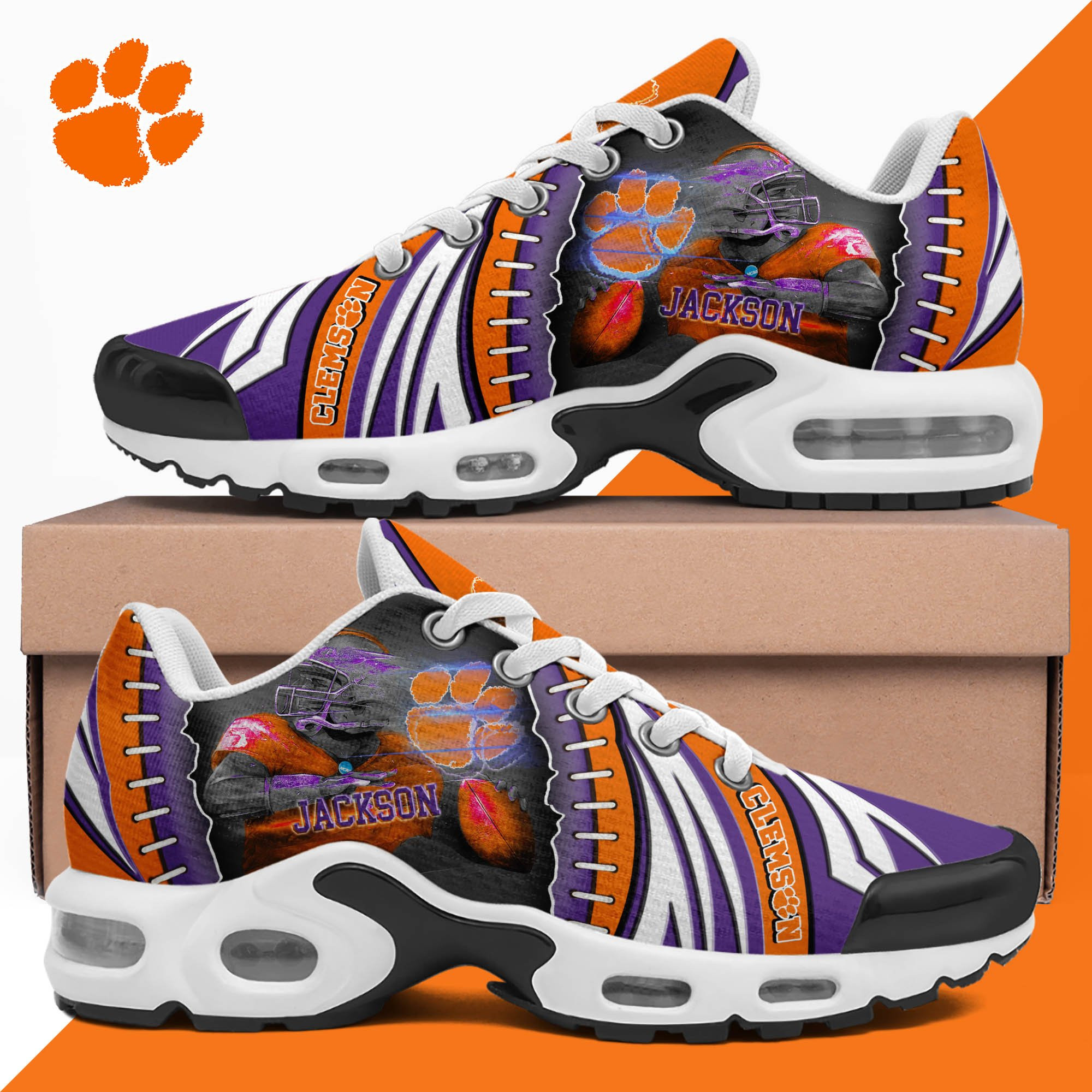 Clemson Tigers TN Shoes 2025 Version Custom Your Name 919