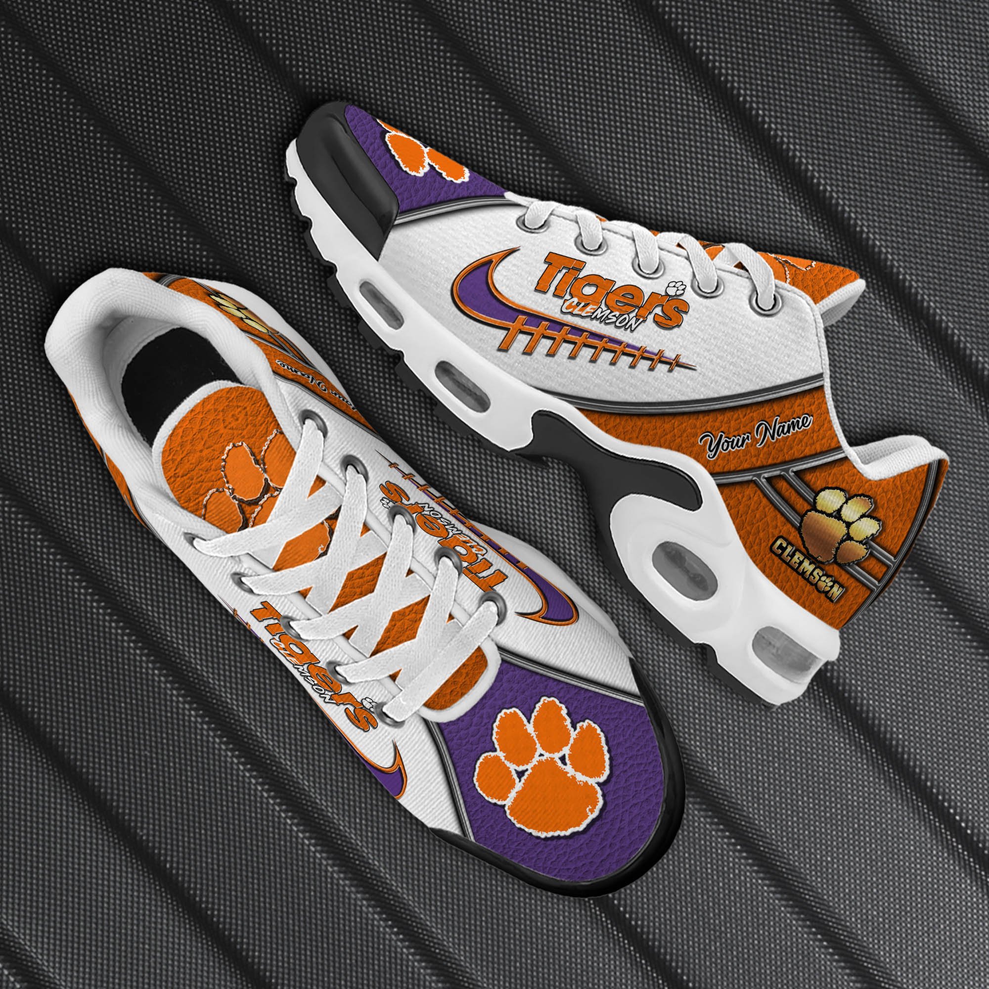 Clemson Tigers TN Shoes 2025 Version Custom Your Name, Football Team Shoes 516