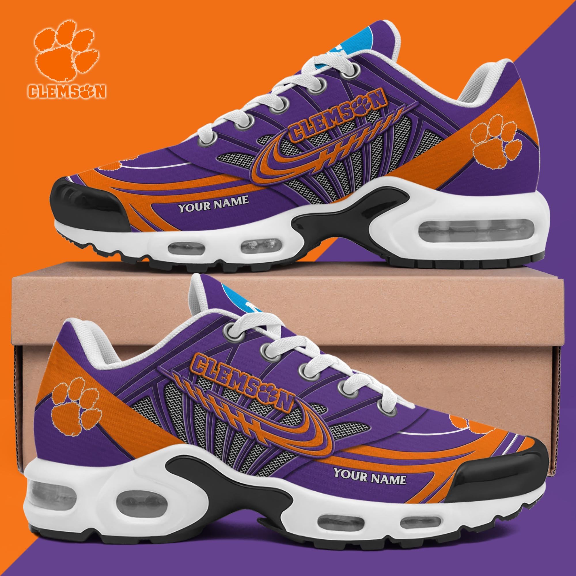 Clemson Tigers TN Shoes 2025 Version Custom Your Name 