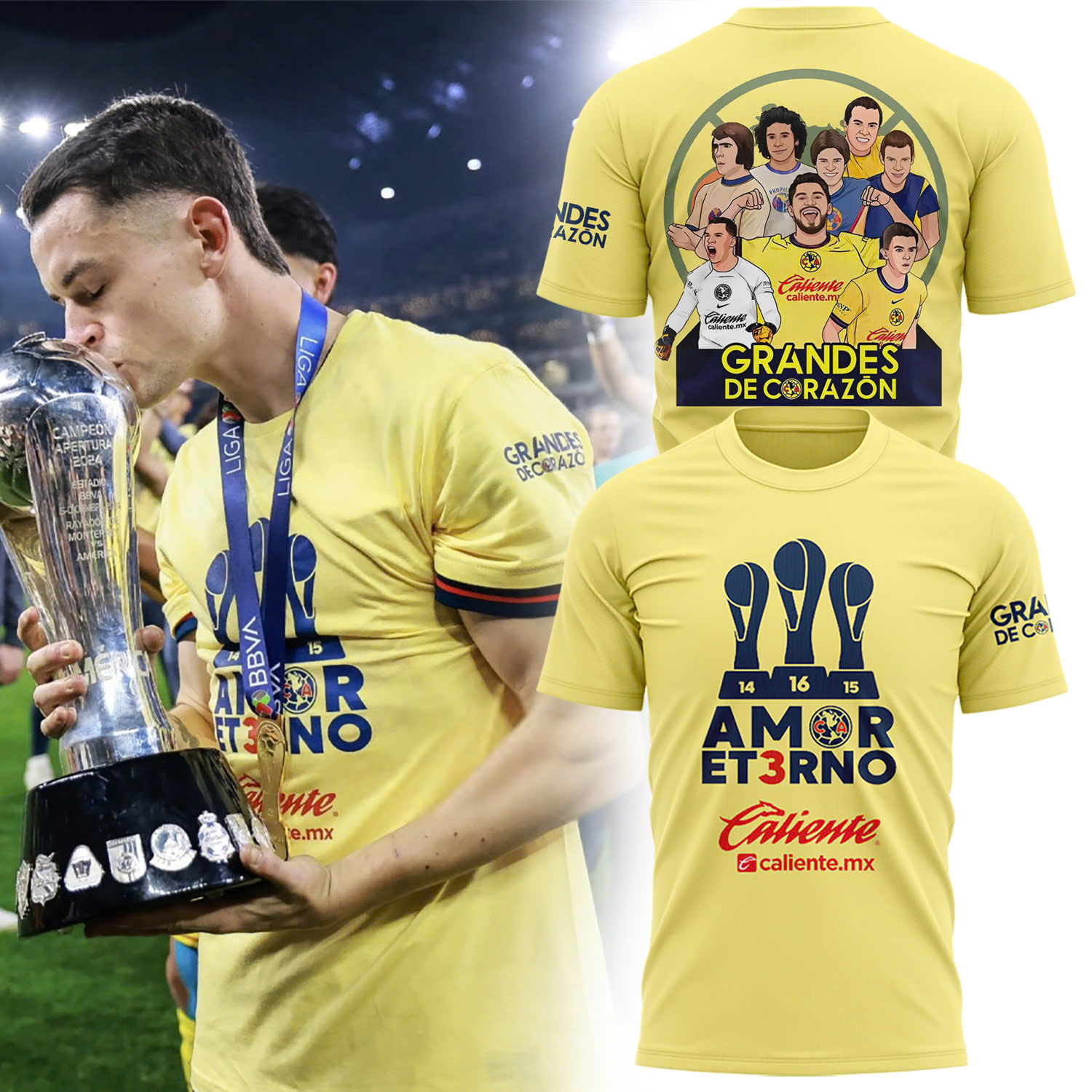 Club Am&Atilde;&fnof;&Acirc;&copy;rica Liga MX Champions Shirt 