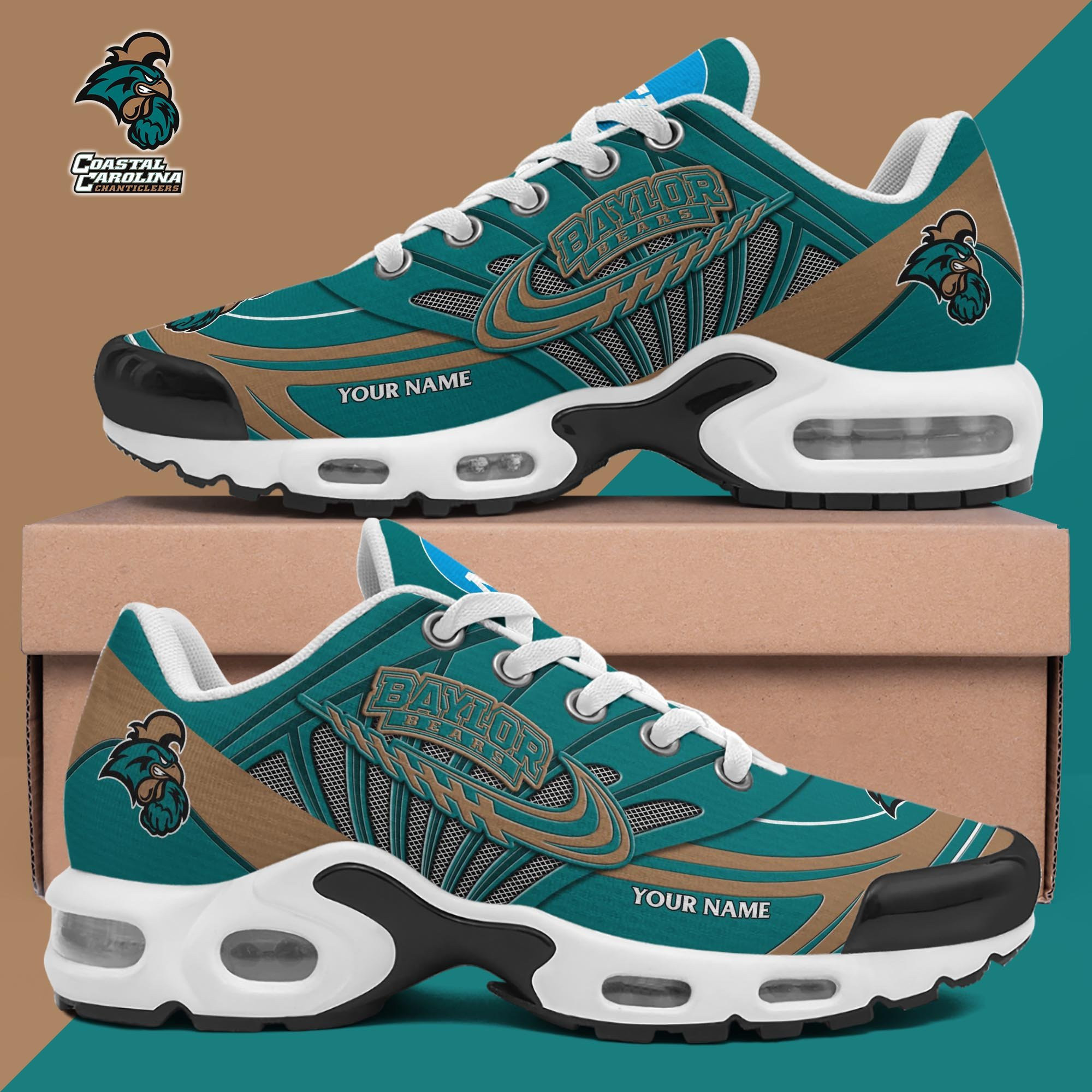 Coastal Carolina Chanticleers Personalized TN Air Max Shoes Air Cushion Sneakers