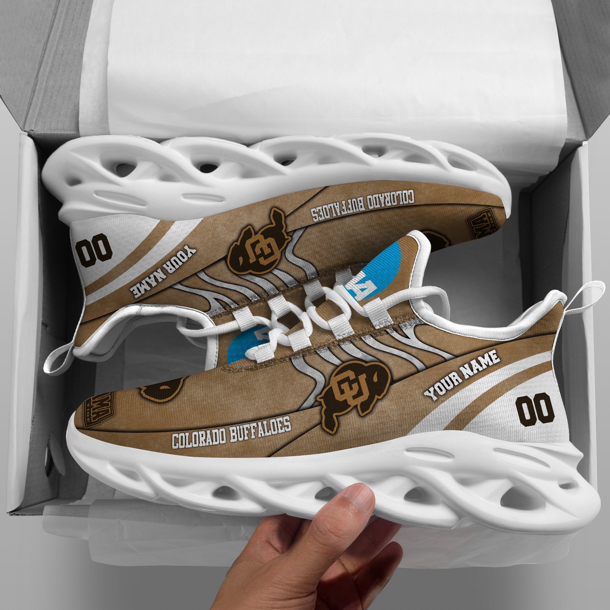 Colorado Buffaloes Black Max Soul Shoes 2025 Versions Custom Your Name And Number 312