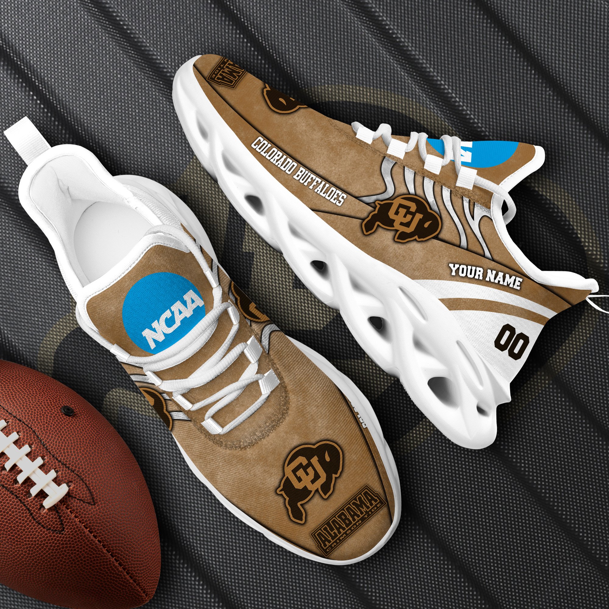 Colorado Buffaloes Black Max Soul Shoes 2025 Versions Custom Your Name And Number 312