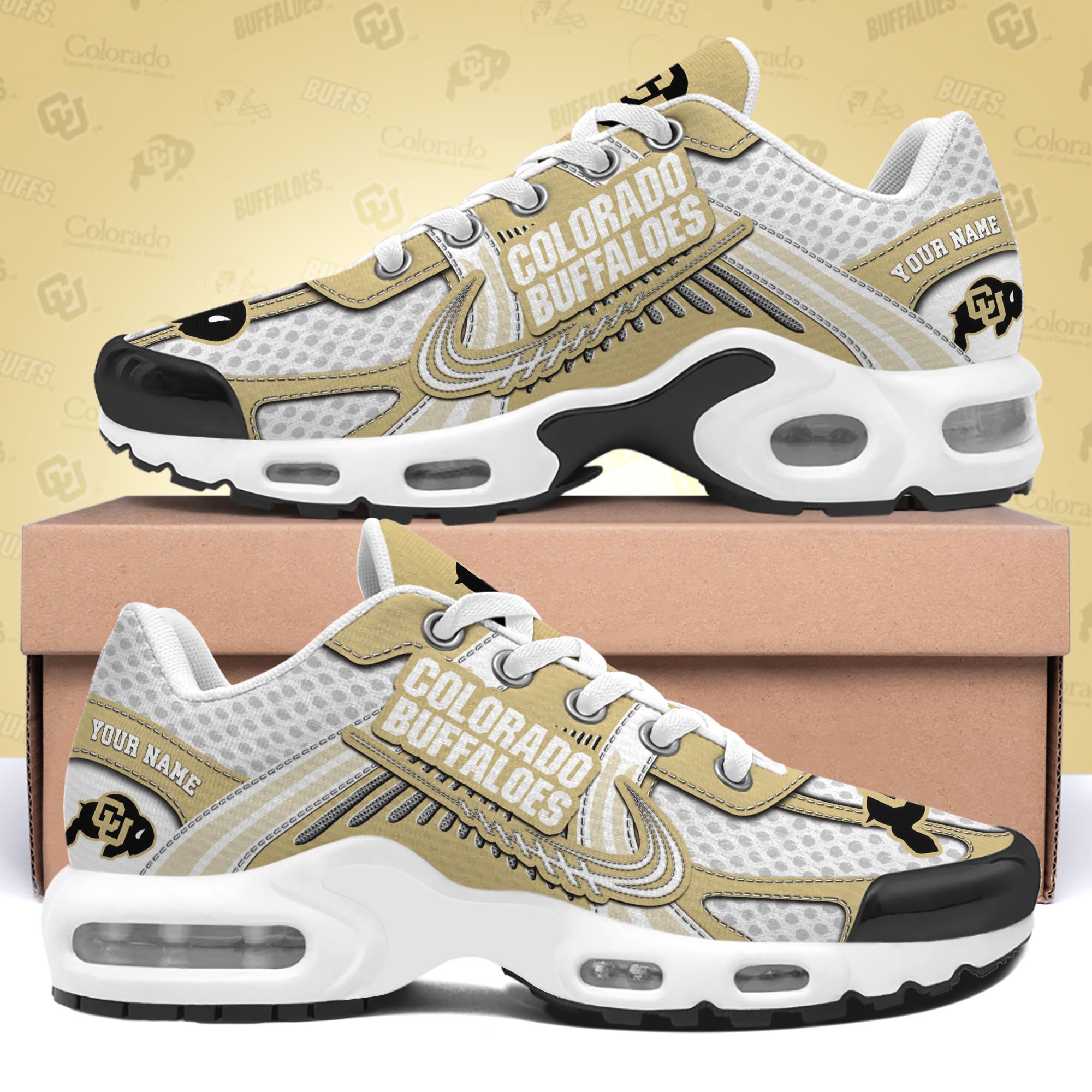 Colorado Buffaloes TN Shoes Custom Your Name, Sport Shoes 