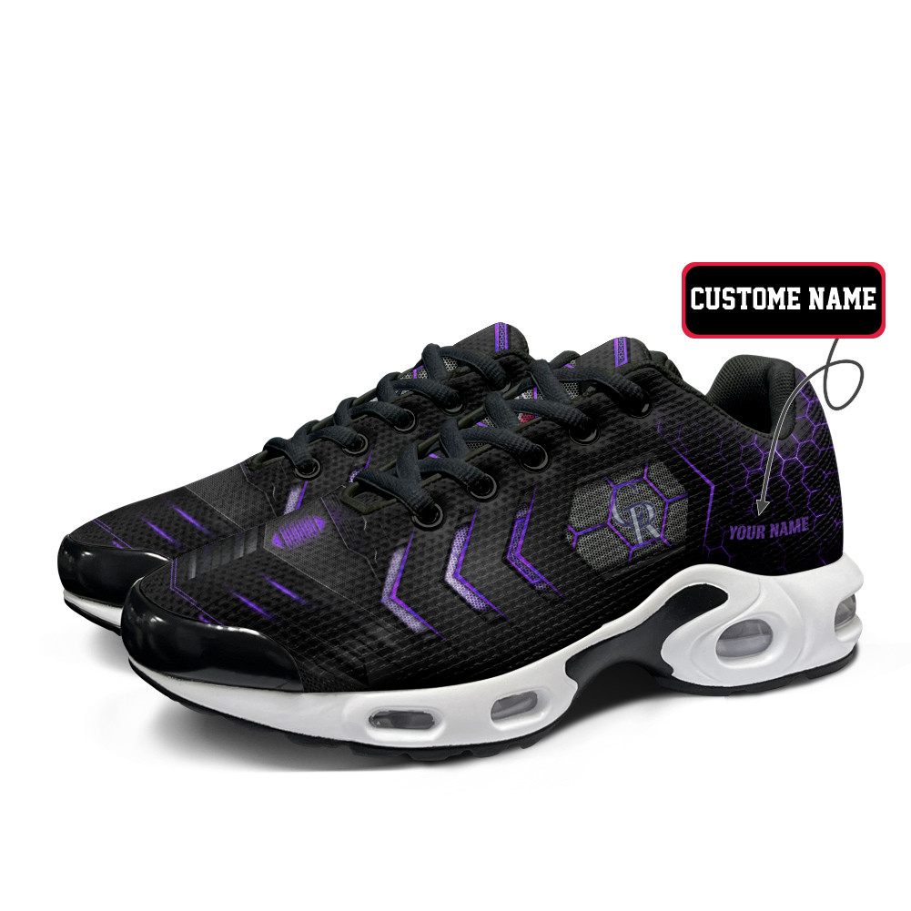 Colorado Rockies Personalized Name Team Colors Arrow Line Beehive Pattern TN Air Max Shoes Air Cushion Sneakers