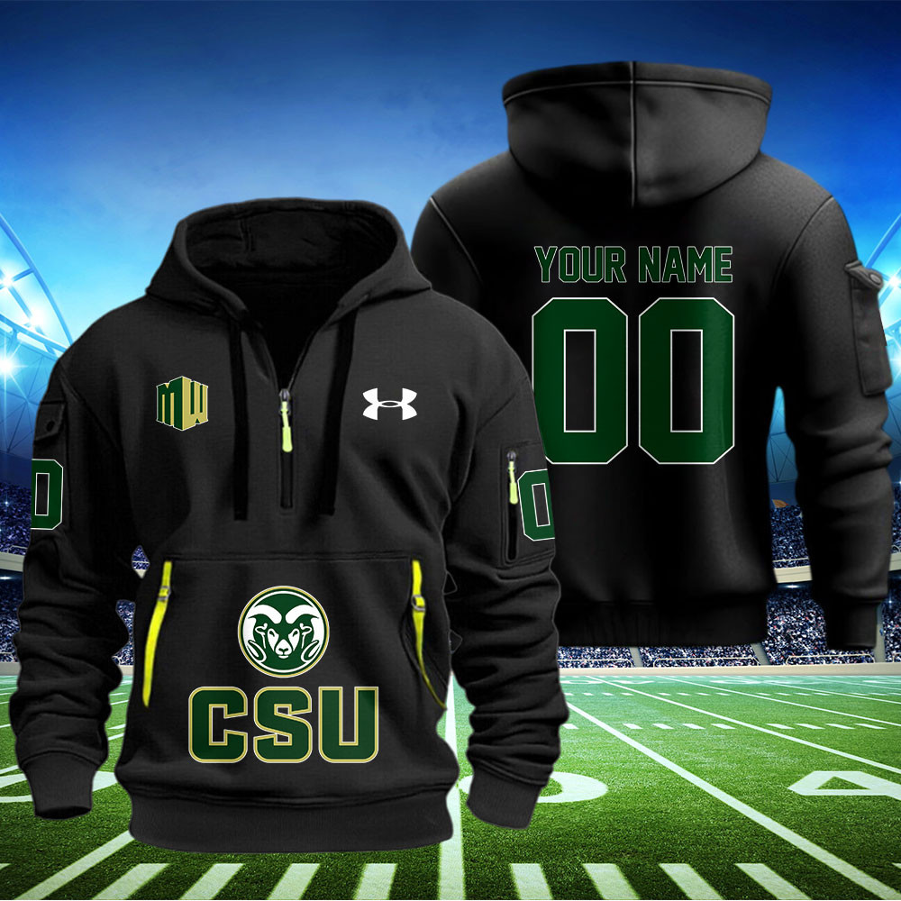 Colorado State Rams Football Quarter Zip Hoodie 
