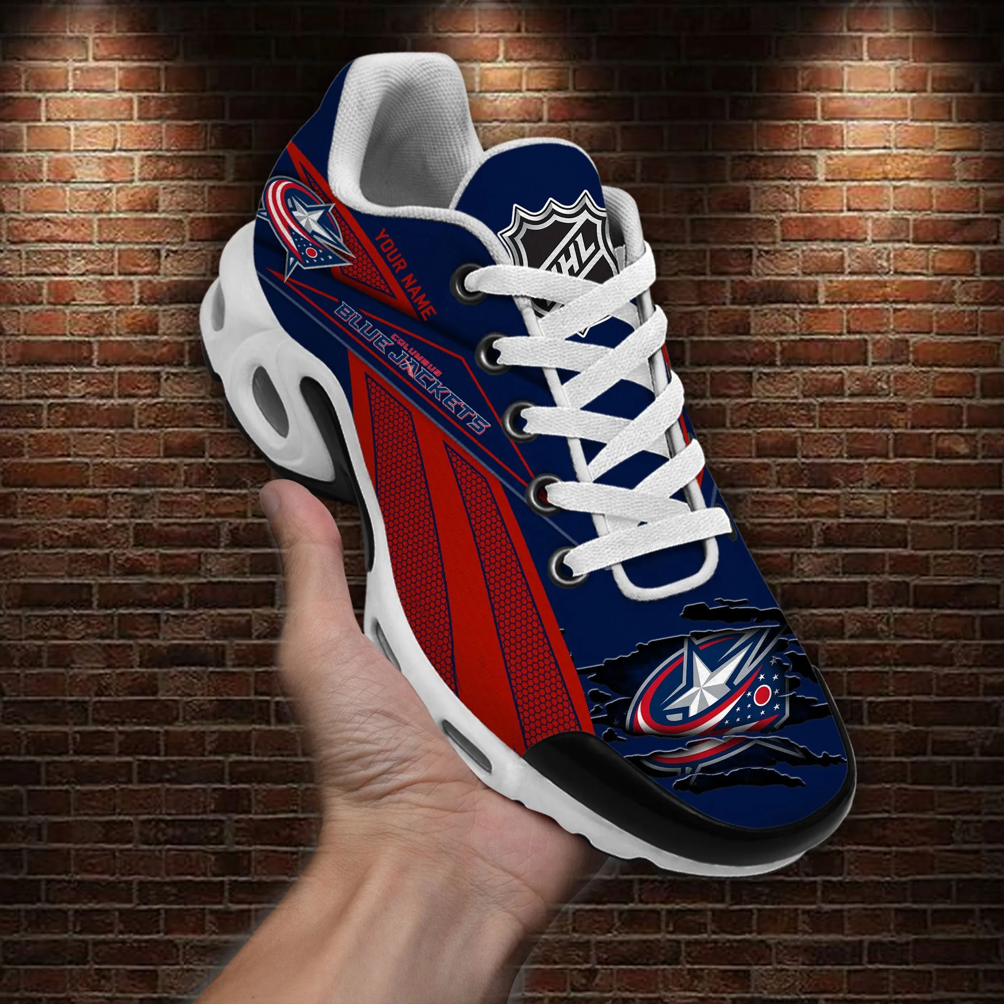 Columbus Blue Jackets Sport Team TN Air Max Shoes Air Cushion Sneakers 854YQ-3928