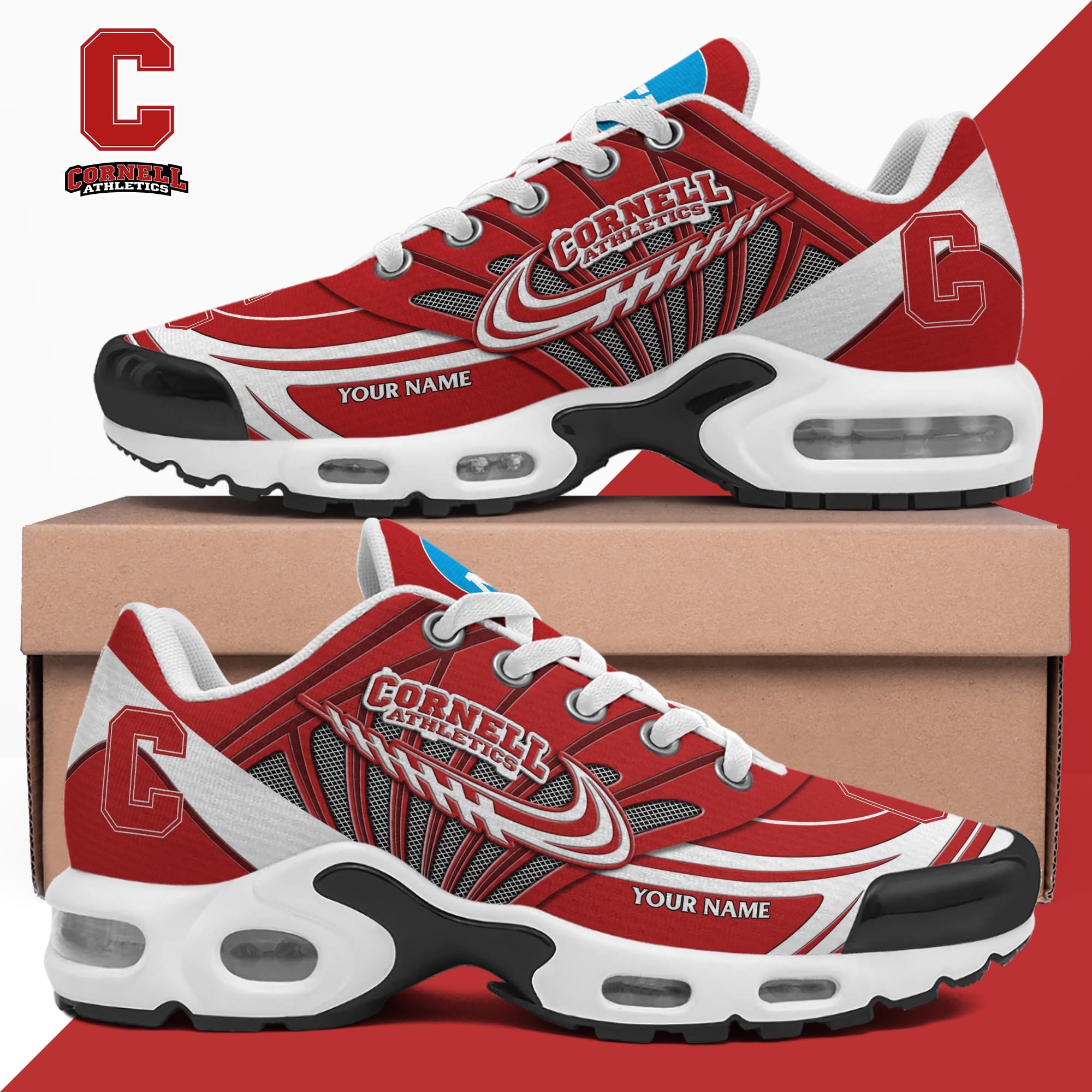 Cornell Big Red TN Shoes 2025 Version Custom Your Name 594