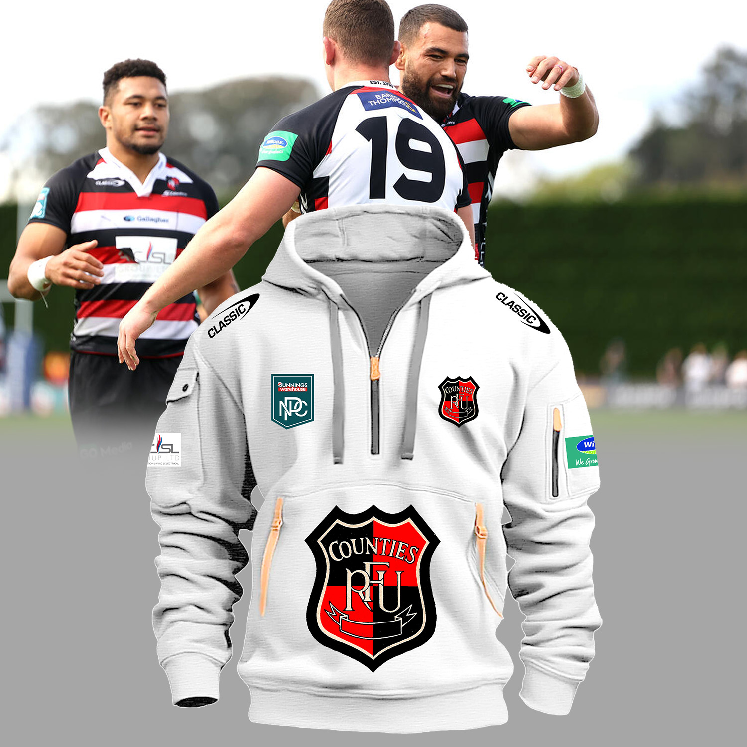 Counties Manukau Rugby Hoodie 