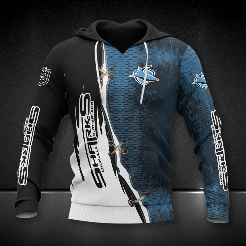 Cronulla Sharks Printing T-Shirt, Polo, Hoodie, Zip, Bomber 7849 