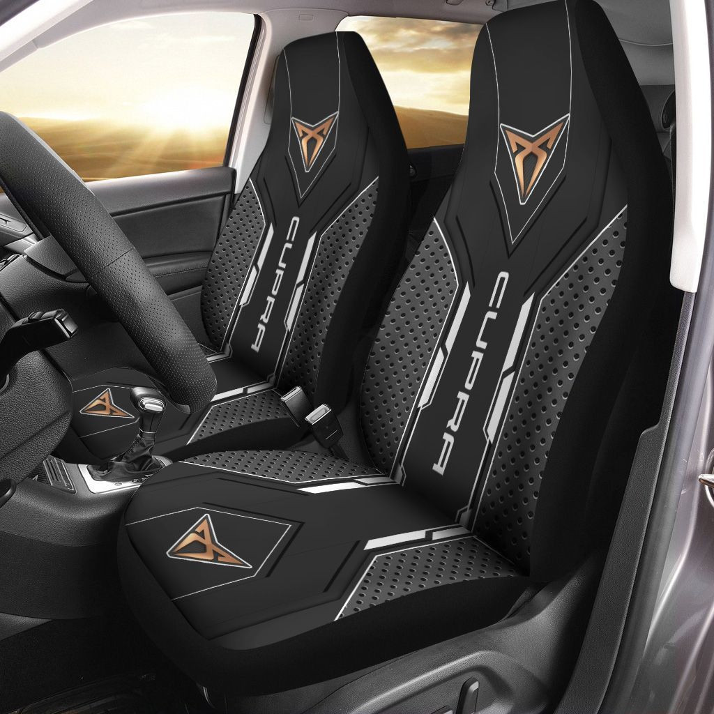 CUPRA DVT-HT Car Seat Cover (Set of 2) Ver 1 (Black) 