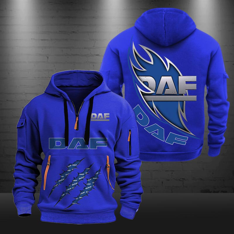 DAF New Zip Hoodie 0436 Multicolor 