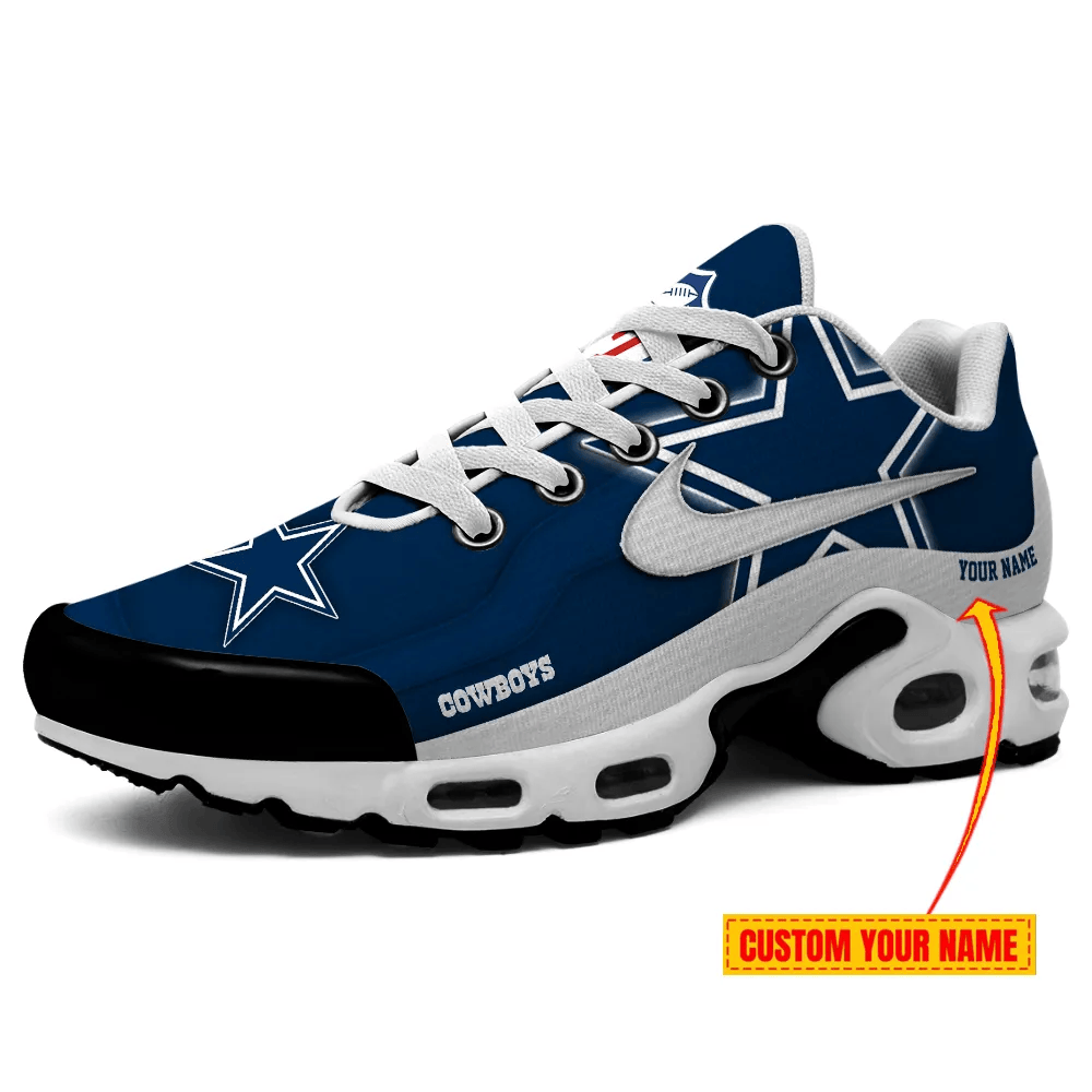 Dallas Cowboys Personalized Name Team Mix Colors V1 TN Shoes Air Cushion Sneakers