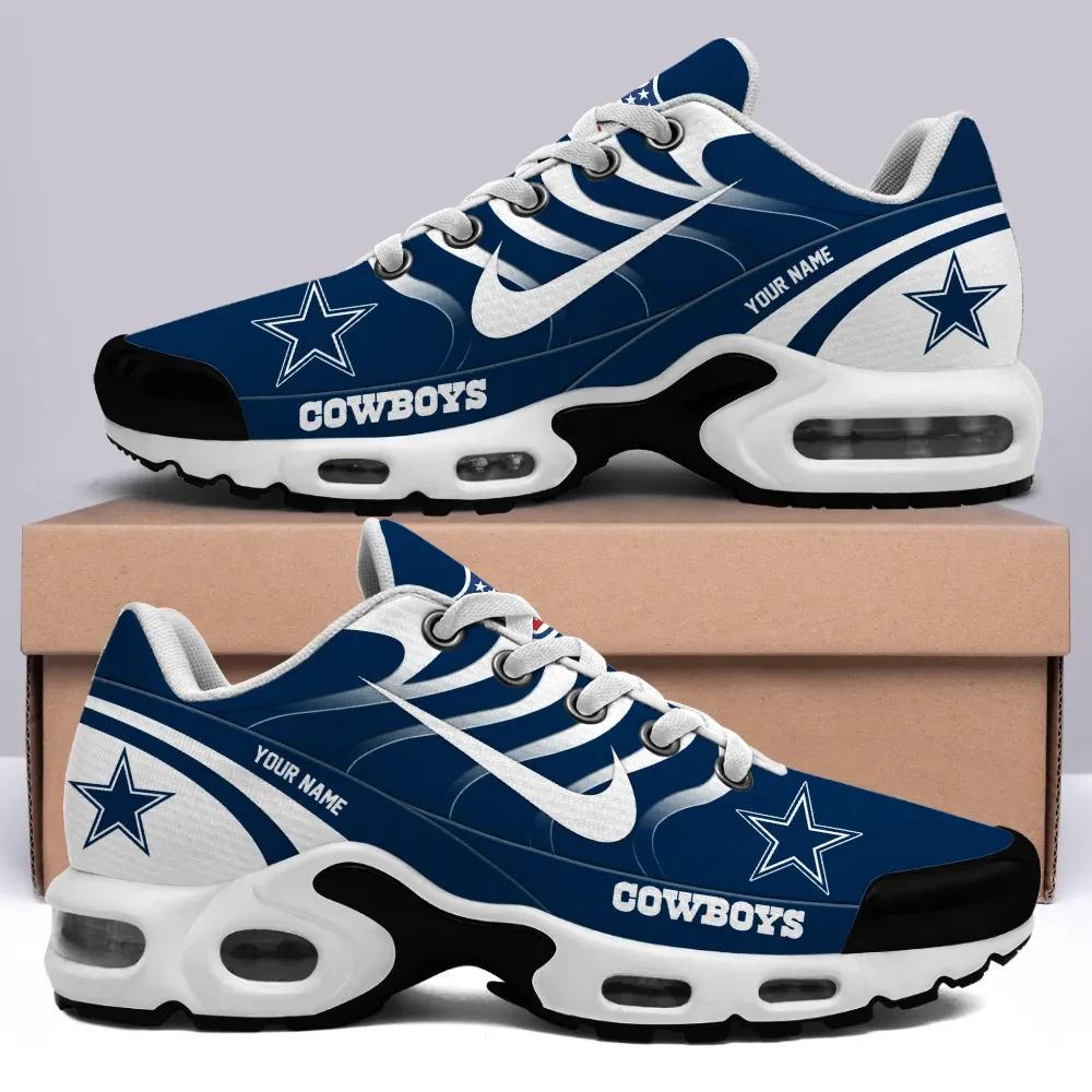 Dallas Cowboys Personalized Name Team Mix Colors V3 TN Air Max Shoes Air Cushion Sneakers
