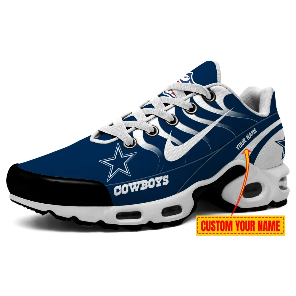 Dallas Cowboys Personalized Name Team Mix Colors V3 TN Air Max Shoes Air Cushion Sneakers