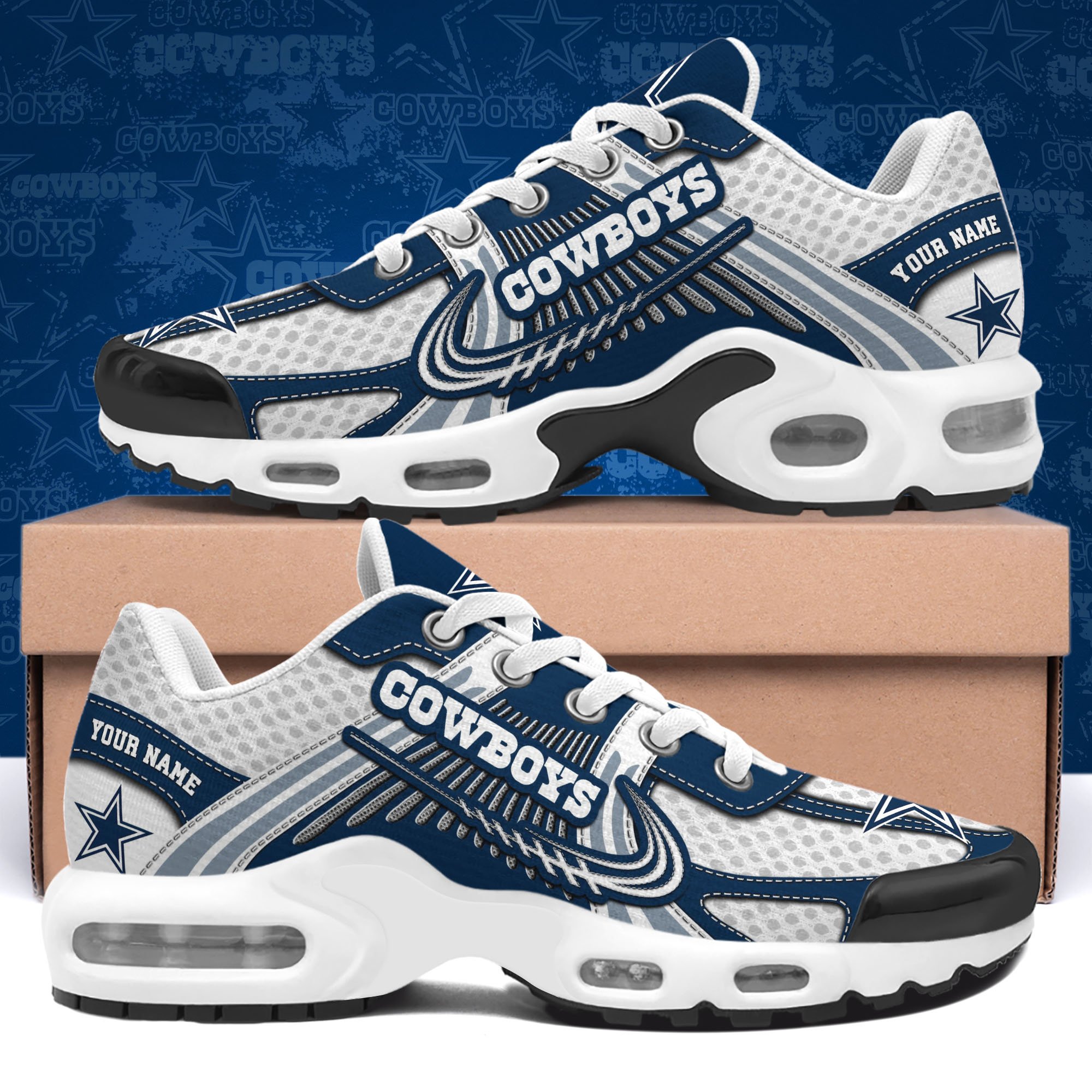 Dallas Cowboys TN Shoes Custom Your Name, Sport Team Shoes