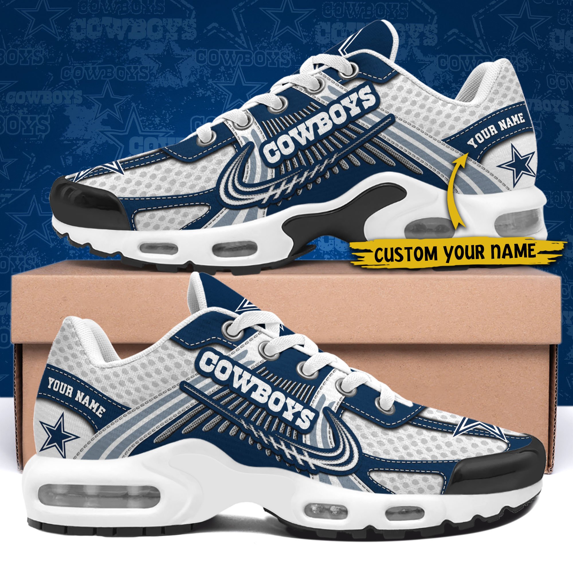 Dallas Cowboys TN Shoes Custom Your Name, Sport Team Shoes