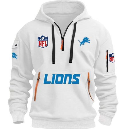 Detroit Lions - HOODIE HALF ZIPPER - QTA405111343 