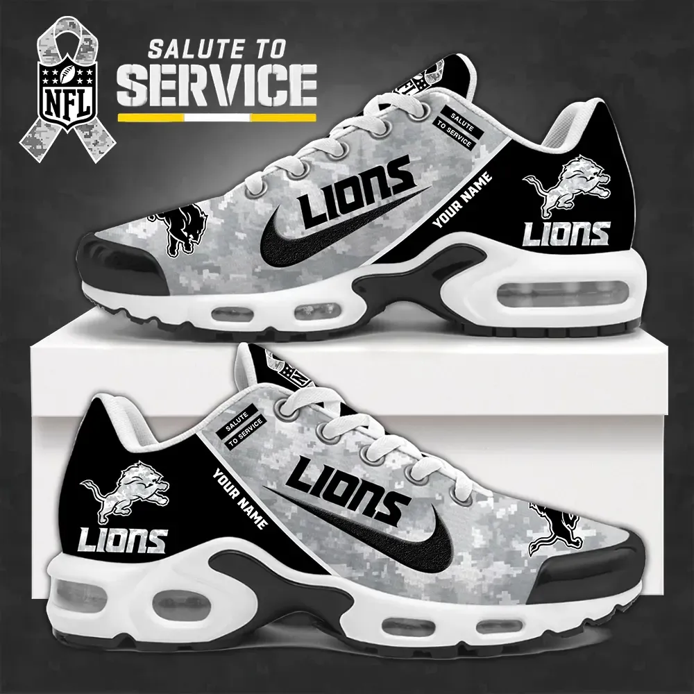 Detroit Lions New Air Max Plus TN Shoes Air Cushion Sneaker 498TJ-5277