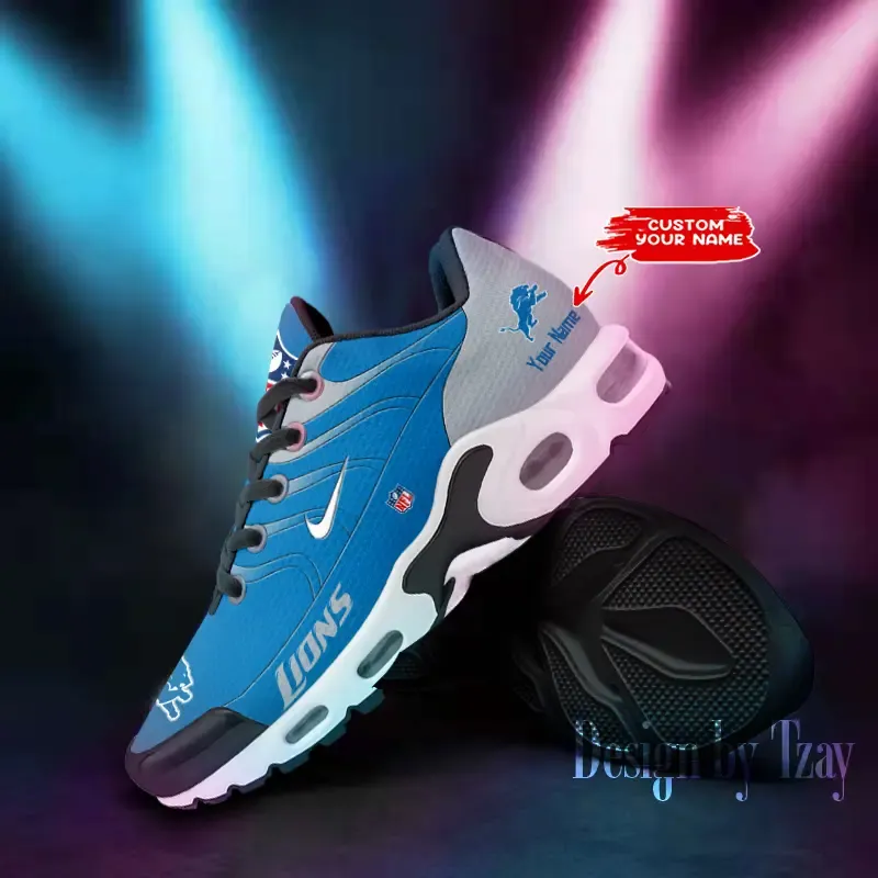 Detroit Lions Personalized New Air Max Plus TN Shoes Air Cushion Sneaker DV1 857CP-1955