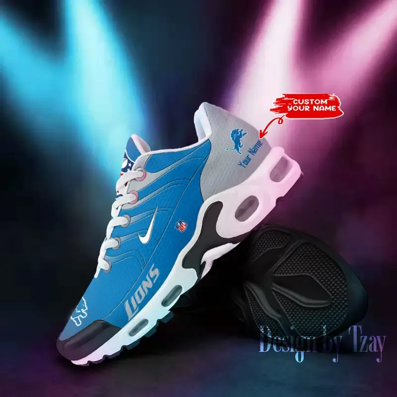 Detroit Lions Personalized New Air Max Plus TN Shoes Air Cushion Sneaker DV1 857CP-1955