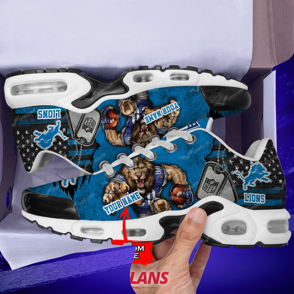 Detroit Lions Personalized TN Air Max Shoes Air Cushion Sneakers DTYNNS