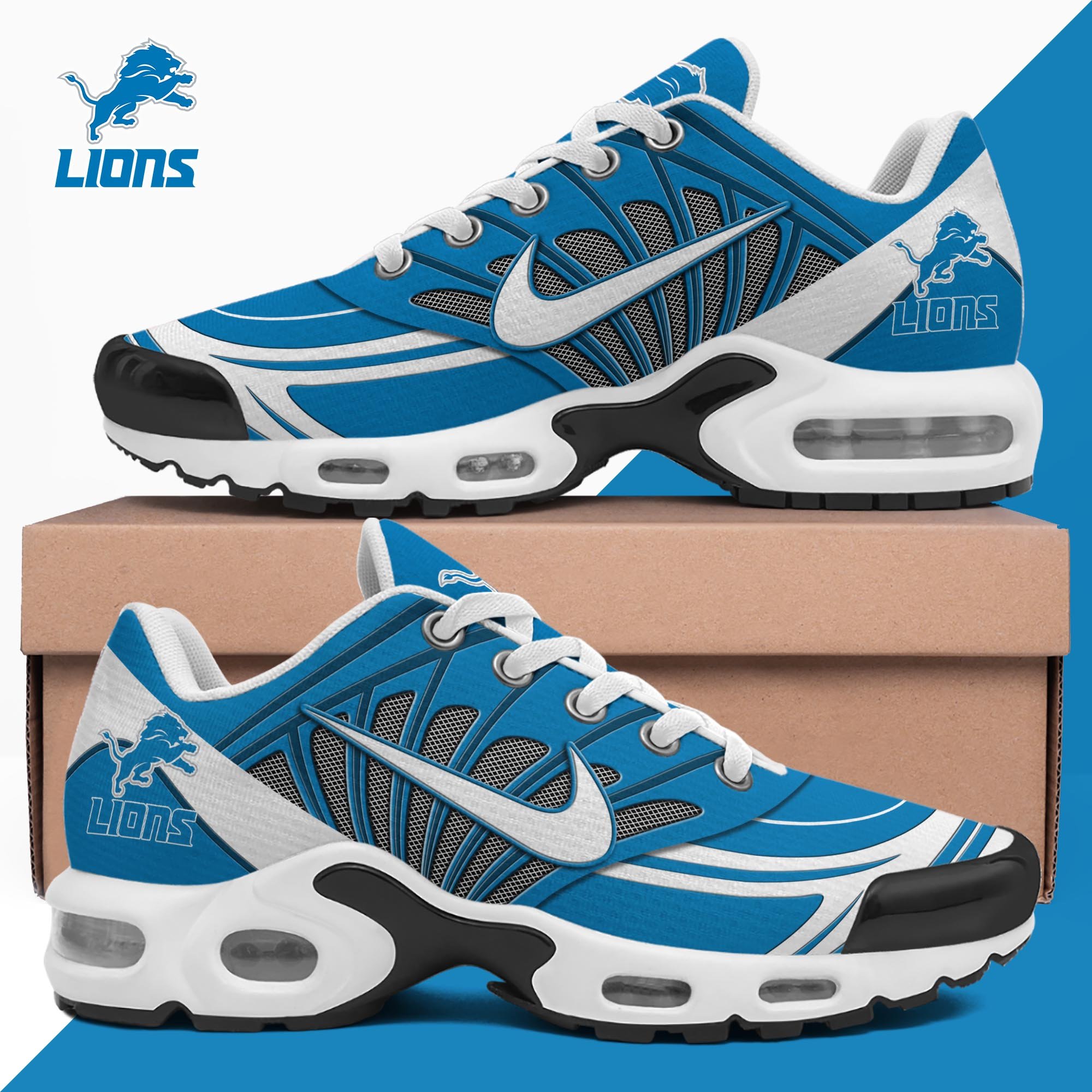 Detroit Lions TN Shoes 2025 Version Custom Name 137