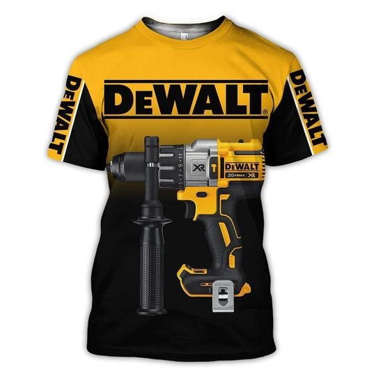 Dewalt Hand Tool 3D All Over Printed T-Shirt Ver 64 