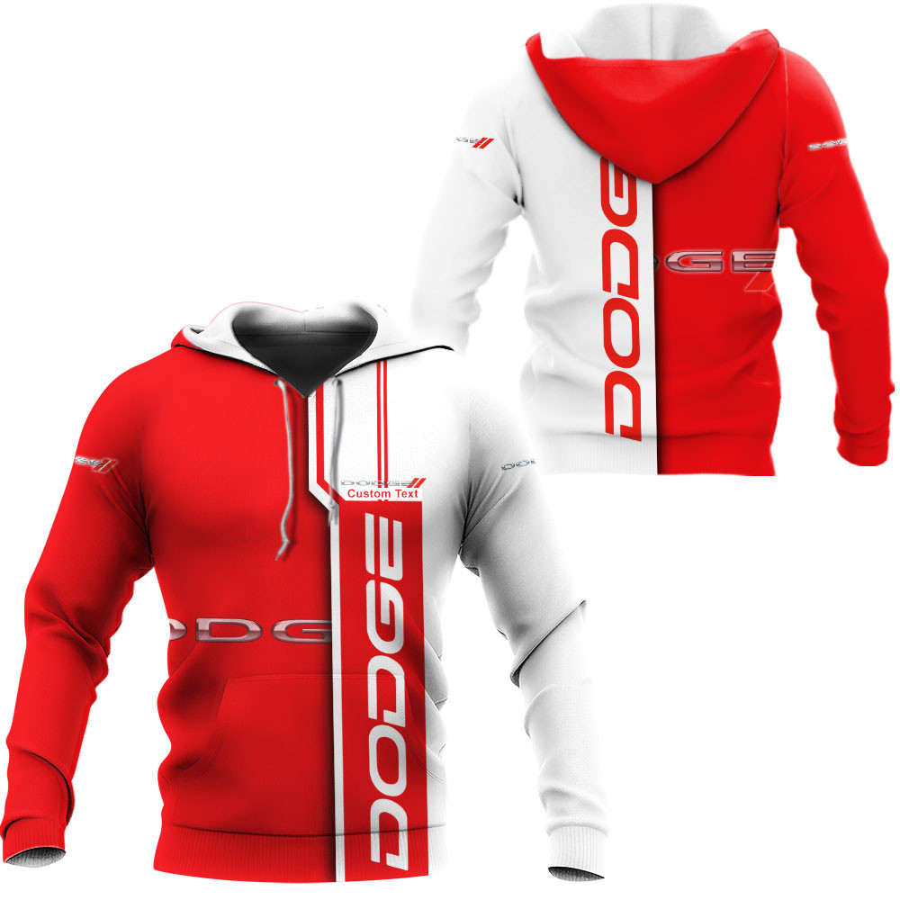 Dodge 3D Apparel Zip Hoodie,Pant,Polo, Button Hawaii Shirt Personalized 