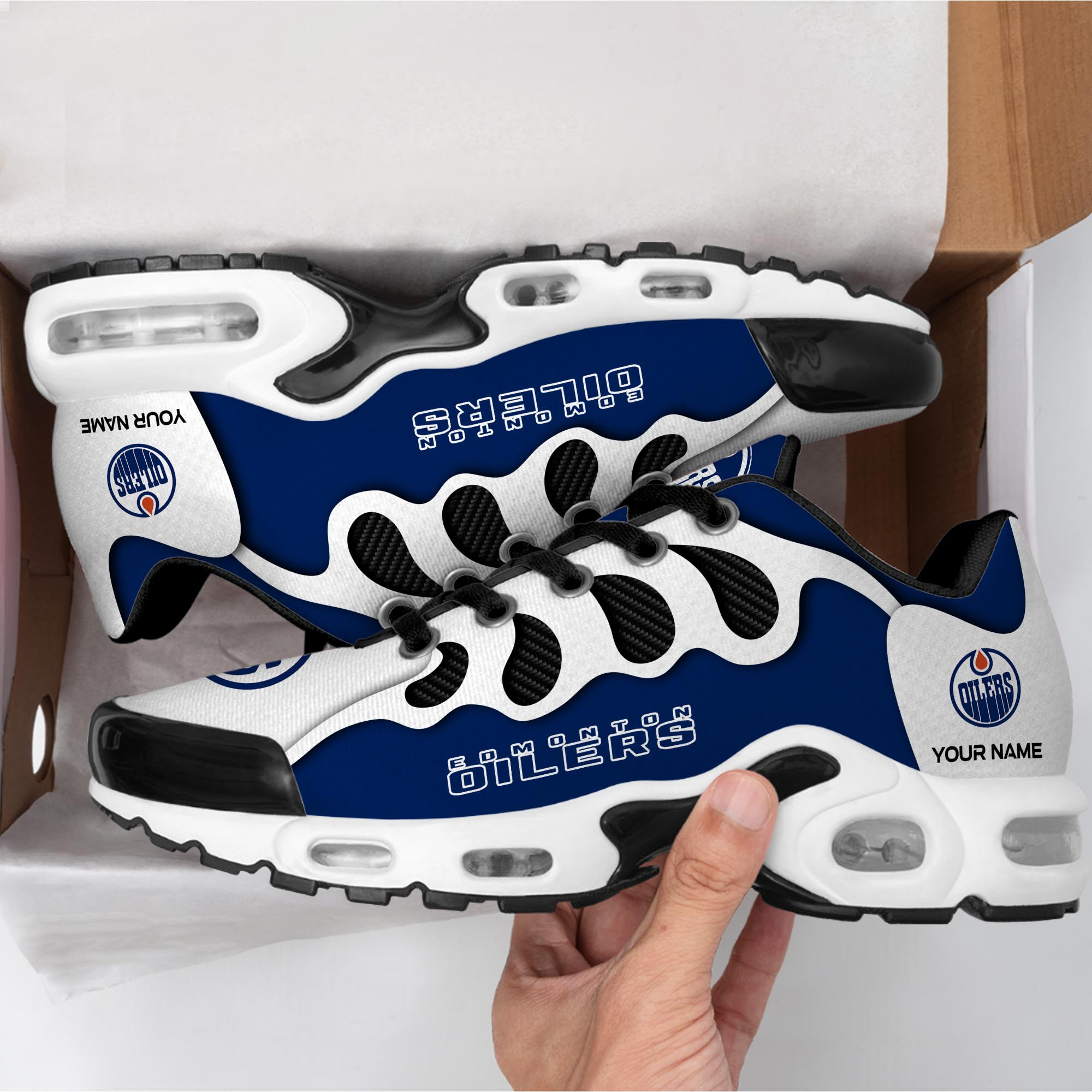 Edmonton Oilers TN Air Max Plus Shoes Sneakers For Men And Women