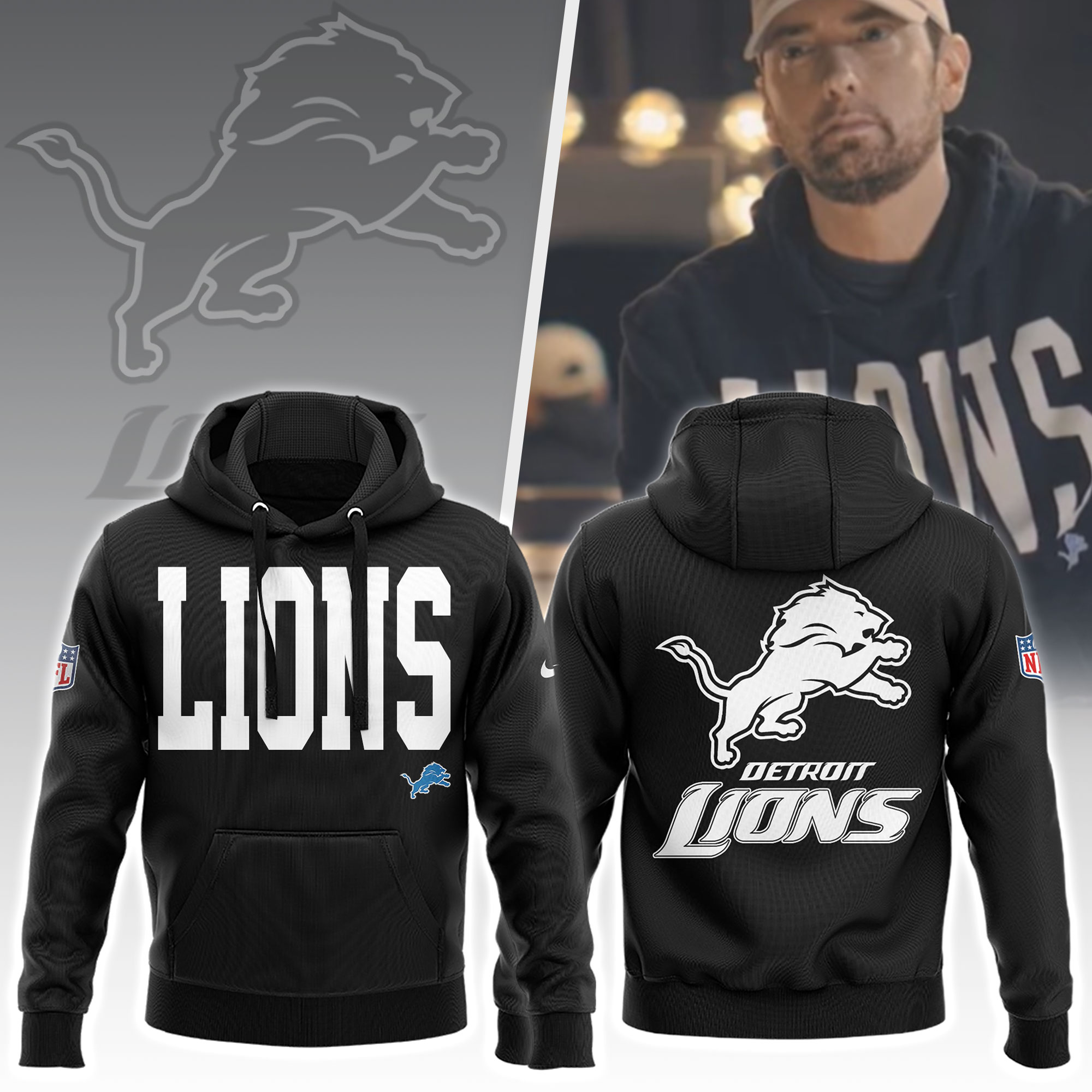 Eminem x Detroit Lions Hoodie 