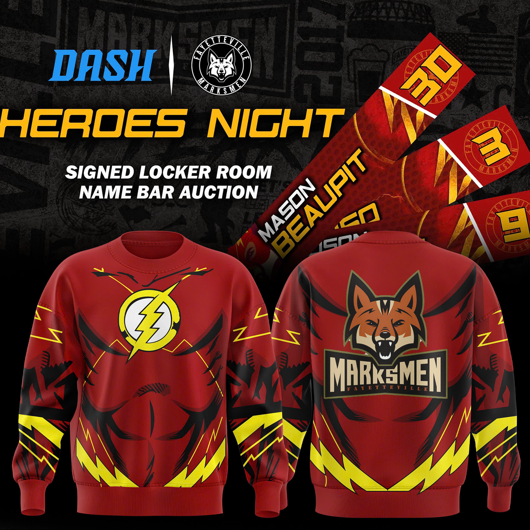 Fayetteville Marksmen Heroes Night 2025 Sweatershirt 