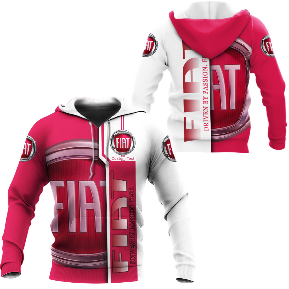 Fiat 3D Apparel Zip Hoodie,Pant,Polo, Button Hawaii Shirt Personalized 