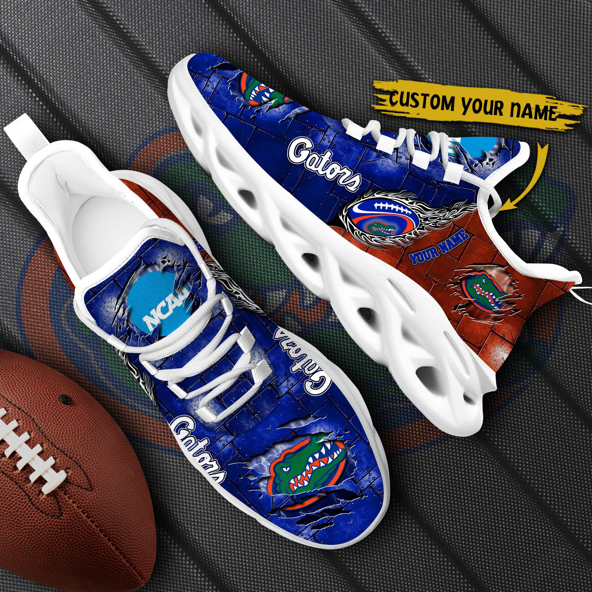 Florida Gators Black Max Soul Shoes 2025 Versions, White Max Soul Shoes Custom Your Name PH879