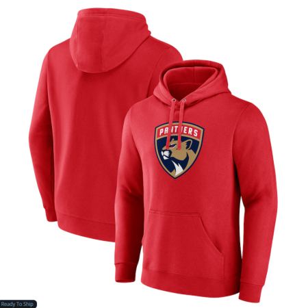 Florida Panthers   Branded Navy Primary Logo Pullover Hoodie 