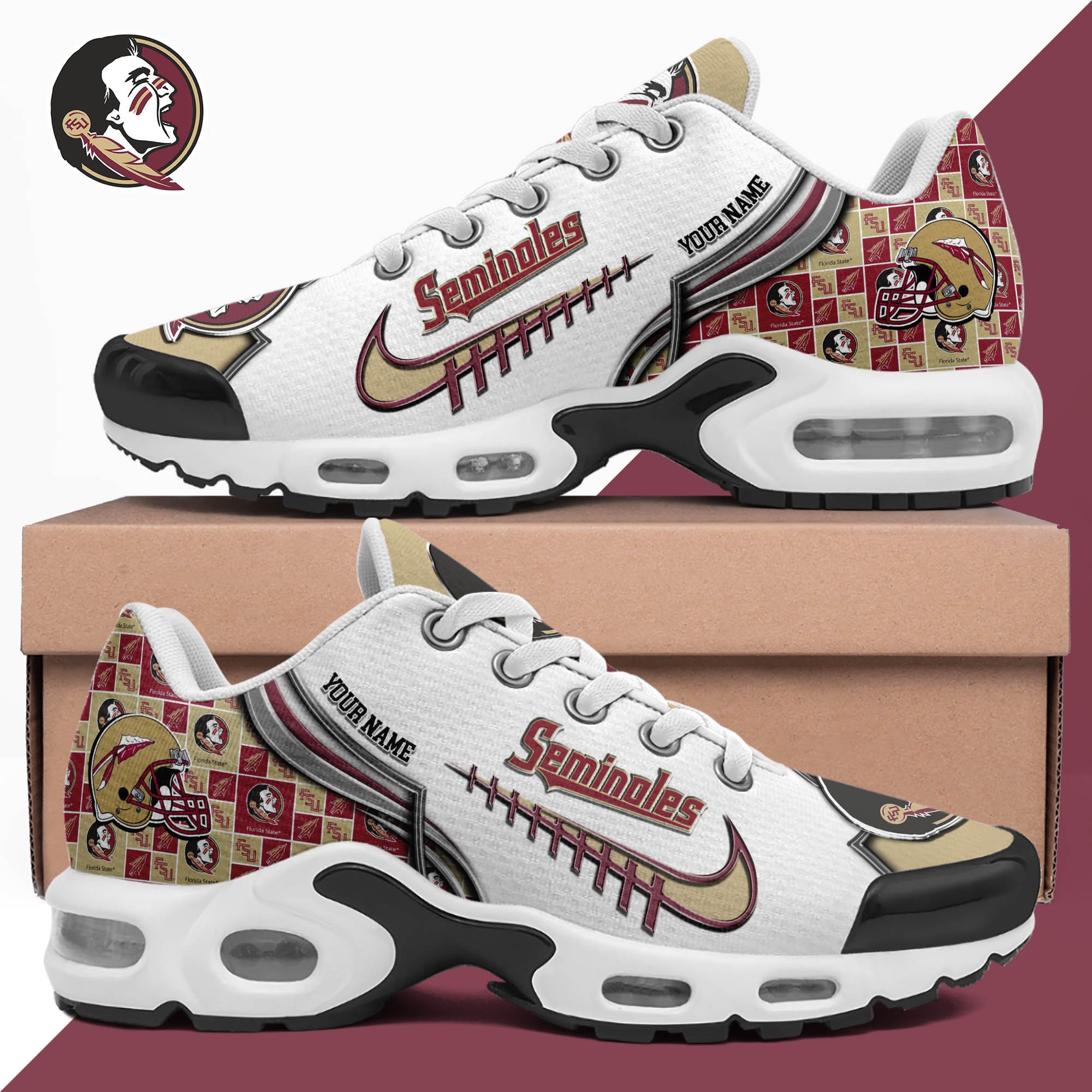 Florida State Seminoles TN Shoes 2025 Version Custom Your Name 642